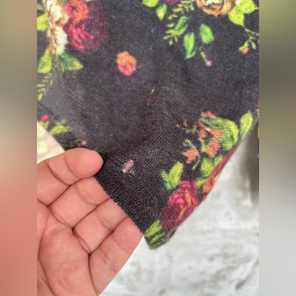 Comme des Garçons floral print asymmetrical cardigan size medium - Picture 15 of 16